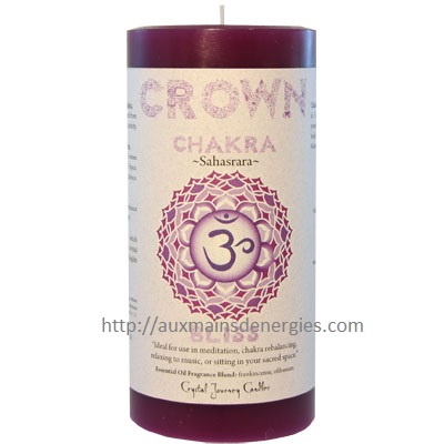 BOUGIE PILIER - CHAKRA COURONNE