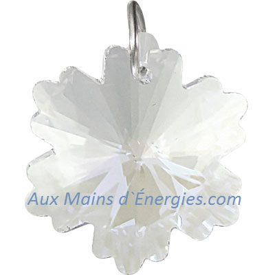CLEAR CRYSTAL-SNOWFLAKE 28MM
