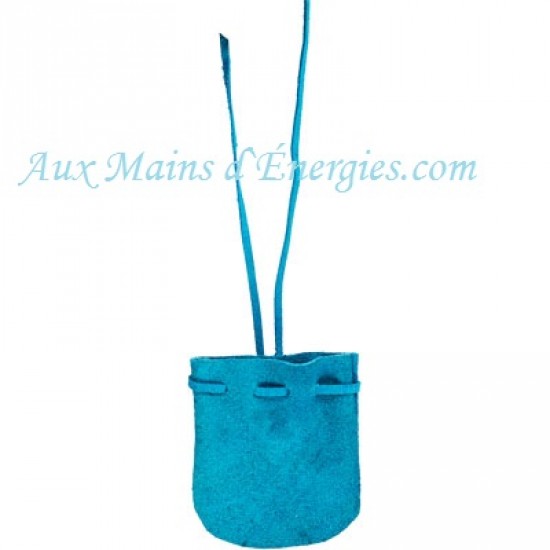 POUCH-SUEDE TURQUOISE